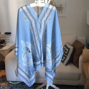 J. Jill flowy sheer poncho style